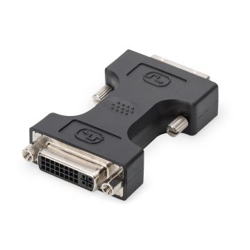 Digitus AK-320502-000-S tussenstuk voor kabels DVI-D DVI-I, (24+5) Zwart
