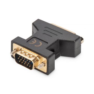 Digitus AK-320505-000-S tussenstuk voor kabels DVI-I, (24+5), jack D-Sub Zwart