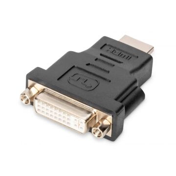 Digitus AK-330505-000-S tussenstuk voor kabels HDMI Type A (Standard) DVI-I, (24+5) Zwart