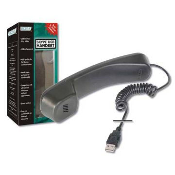 DIGITUS Telefonhörer USB-A, für Skype, Kabel 1.8-1.9m (DA-70772) thumbnail