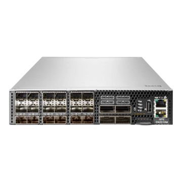 HPE 25GbE 18SFP28 4QSFP28 Power to Connector Airflow Half Width Switch SN2010M with NVIDIA Cumulus (S2T75A) thumbnail