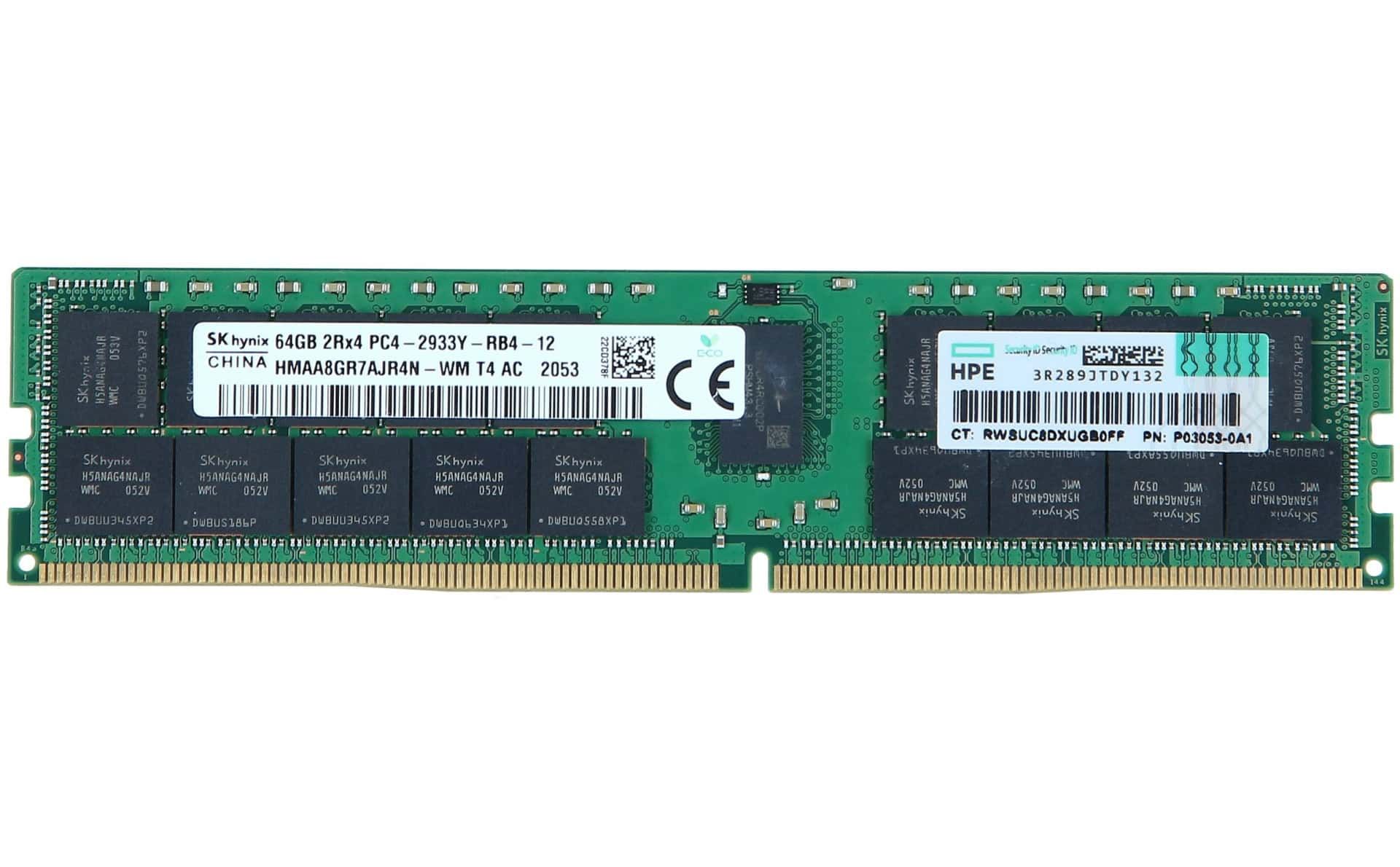 HP P07650 B21   HPE 64GB [1x64GB] Dual Rank x4 DDR4 3200 CAS 22 22 22 Registered Smart Memory Kit