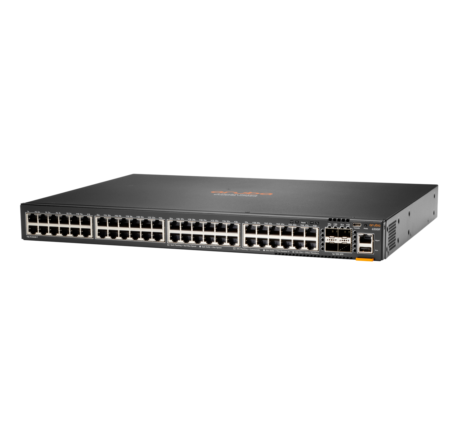 Product Image for Aruba CX 6200F 48G Class-4 PoE 4SFP 370W Managed L3 Gigabit Ethernet (10/100/1000) Power over Ethernet (PoE) 1U
