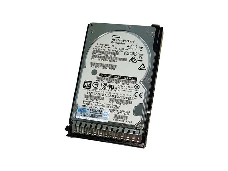 HPE HDD 1.8TB 10K SAS 12GB/s SFF 2.5'' (refurbished) (791055-001) thumbnail