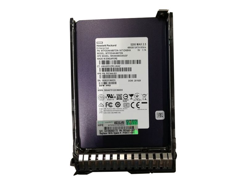 HPE SSD 480GB MU SATA 6Gb/s 2.5'' SC (P18477-001) thumbnail