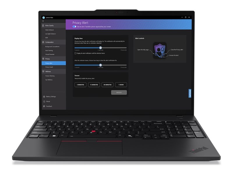 Lenovo ThinkPad T16 Intel Core Ultra 7 155U Laptop 40,6 cm (16) 16 GB DDR5-SDRAM 512 GB SSD Wi-Fi 6E (802.11ax) Windows 11 Pro Zwart (21MN004CMH) thumbnail Lenovo ThinkPad T16 Intel Core Ultra 7 155U Laptop 40,6 cm (16) 16 GB DDR5-SDRAM 512 GB SSD Wi-Fi 6E (802.11ax) Windows 11 Pro Zwart (21MN004CMH) thumbnail