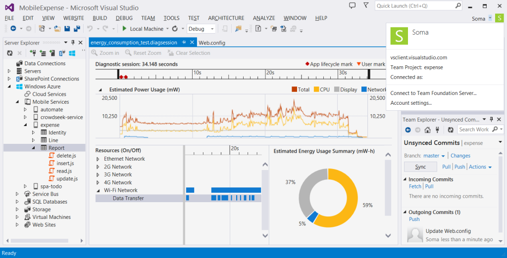 Microsoft Visual Studio 2013 Professional screenshot