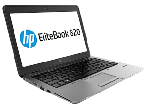 HP EliteBook 820 G1 side/front (open)