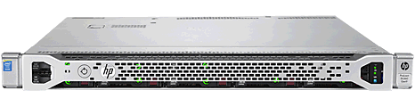 HP ProLiant DL360 Gen9 rack (front)