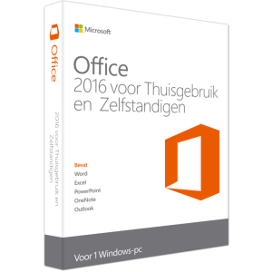Microsoft Office Thuisgebruik en Zelfstandigen 2016 Windows box