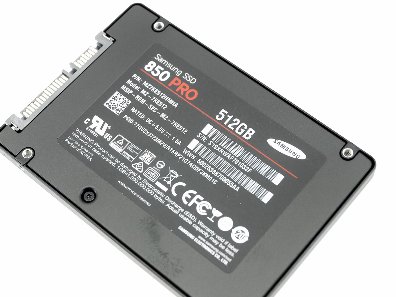 Samsung 850 Pro (back)