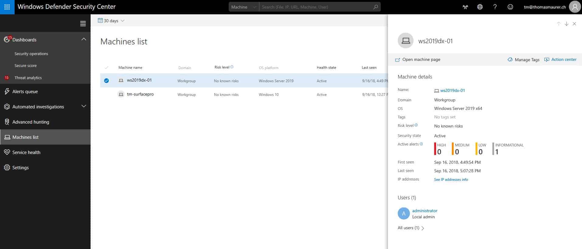 Microsoft Windows Server 2019 (Advanced Threat Protection))